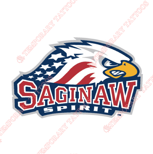 Saginaw Spirit Customize Temporary Tattoos Stickers NO.7382